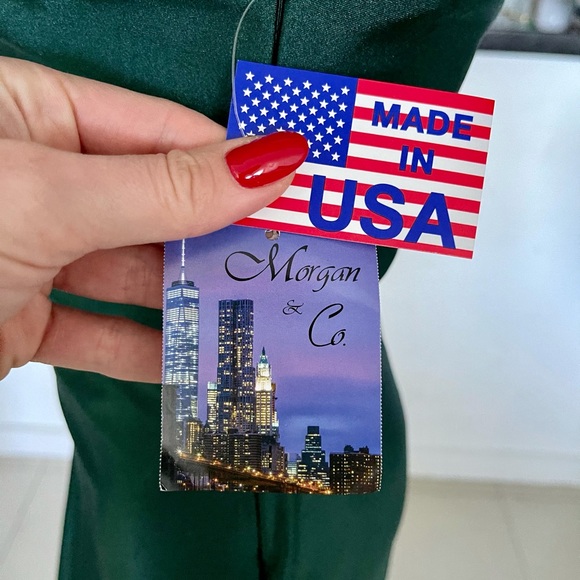 Morgan & Co Cut-out Back Satin Gown - Picture 12 of 15